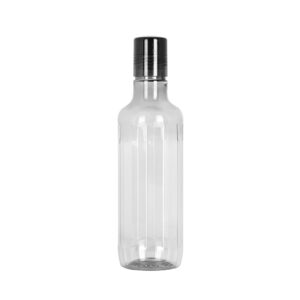 Varmora Aqua Hexa | Trasparent Plastic Water Bottle | 1 litre | BPA-Free & Food Grade Plastic