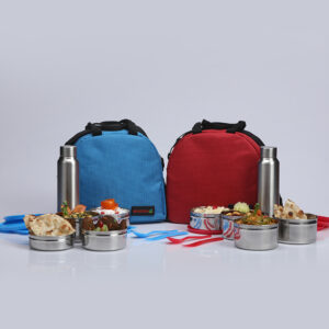Varmora SS Family | Picnic Lunch Box Set | Insulated Bag Included | BPA-Free | Airtight & Leak Proof |