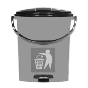 KRS07 STEP DUSTBIN ROUND ( 7 LITRE )