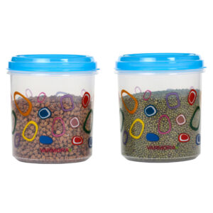 Varmora Glory | Transparent Plastic Kitchen Storage Containers | Set of 2 | Air-Tight Lid | 100% Food-Grade Plastic | FDA Approved & BPA-Free | 2000 ML
