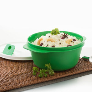 Varmora Microwave Delight | FDA Approved BPA-Free | Steam Release Cap | Hygienic 100% Food-Grade Material |  1900 ML.