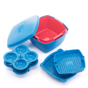 Varmora Microwave Utility Cooker | FDA Approved BPA-Free | Faster Cooking | Temperature Resistant