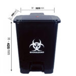K20 STEP DUSTBIN (Bio Medical / General / Food Waste Bin) l 20 LITRES