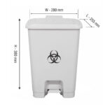 K15 STEP DUSTBIN (Bio Medical / General / Food Waste Bin) l 15 LITRES