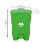 K10 STEP DUSTBIN (Bio Medical / General / Food Waste Bin) l 10 LITRE