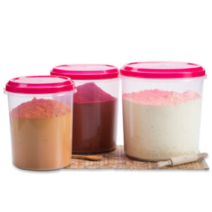 Varmora Mini Glory | Transparent Plastic Kitchen Containers With Air- Tight Lid | Set Of 3 | FDA Approved & BPA-Free | Food-Grade Material