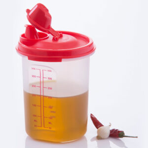 Varmora Oil Can | FDA Approved BPA-Free | Unique Spout Design | Hygienic 100% Food-Grade Material | 440 ML | SET OF 2