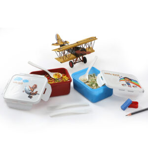 Varmora Lunch-Boat | Tiffin Box For Kids | BPA-Free | Airtight & Leak-Proof | Food-Grade Plastic | Microwave Safe