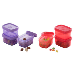 Varmora Tiny Container Assorted | Set of 3 | FDA Approved | BPA-Free | Compact & Convenient Food Storage Solution | 100 ML