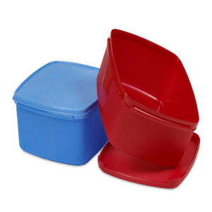 Varmora V Fresh Storage Containers | Set of 2 | FDA Approved | BPA-Free | Fun Colors | Fresh and Hygienic Food Storage | 2000 ML
