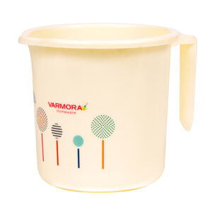Varmora Mint-O | Plastic Mug for Bathroom | Sizes:  1.5 Litre | Printed Design | Strong & Unbreakable Plastic Material