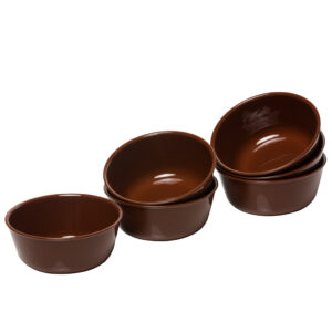 Varmora Plastic Bowl | Set of 6 | BPA Free Food Grade Material | Microwave-Safe, Dishwasher-Friendly | Elegant Design