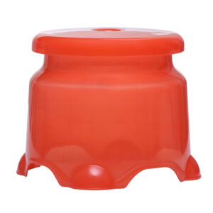 Varmora Crystal | Round Plastic Stool | Multipurpose Use | Strong & Unbreakable Plastic | BPA Free