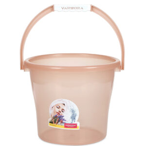 Varmora Crystal | Plastic Bucket | Sizes: 25 Ltrs | For Bathroom & Kitchen | Unbreakable Plastic | Ergonomic Handle