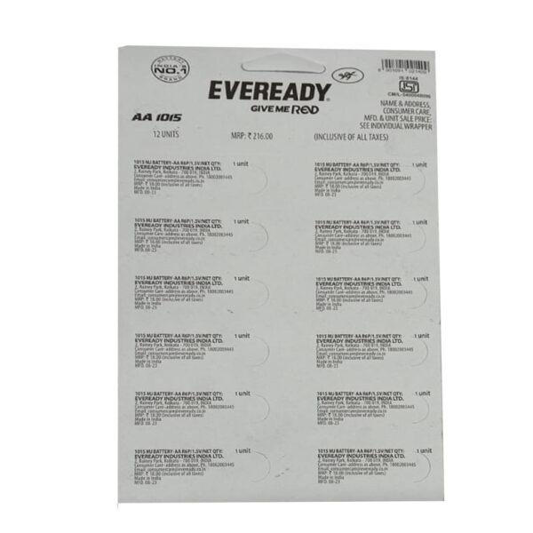 EVEREADY AA CELL (PACK OF 12)