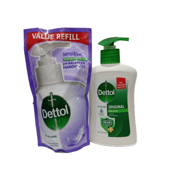 DETTOL SENSITIVE LIQUID HANDWASH (200ML + 200ML POUCH)