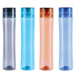 Varmora Aqua Pearl | 1 Litre Plastic Water Bottle | BPA Free | Ergonomic Design | Wide Mouth | SET OF 4