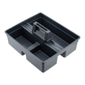 Cleaning Caddy Black With Triple Compartment