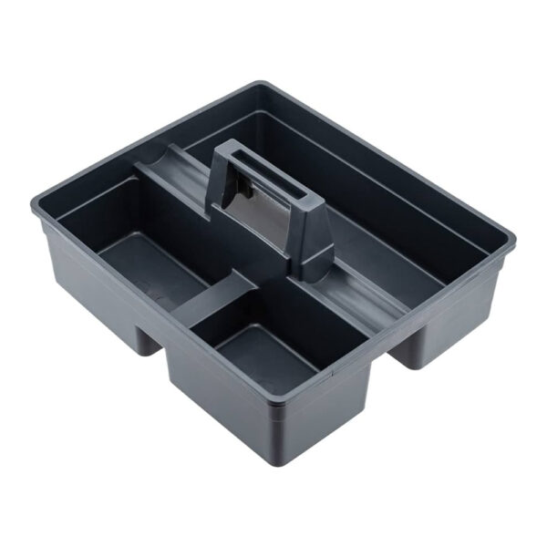 Cleaning Caddy Black With Triple Compartment