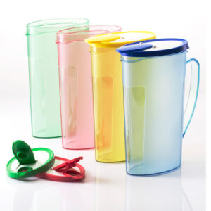 Varmora Aqua Crystal | Plastic Water Jugs | Set Of 1 | BPA Free Food Grade Plastic | Leak Proof Design | FDA Approved | Red, Yellow, Green & Blue- Assorted Colours available
