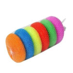 Nylon Round Plastic Scrubber -Set of 12 Scrub Sponge