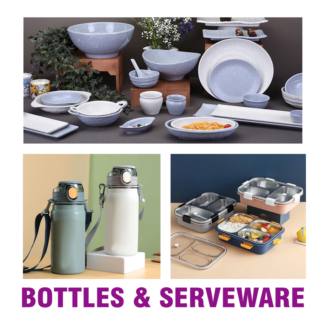 BOTTLES & SERVEWARE