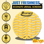 ECOMATE PREMIUM URINAL SCREEN MANGO (YELLOW) PACK OF 2