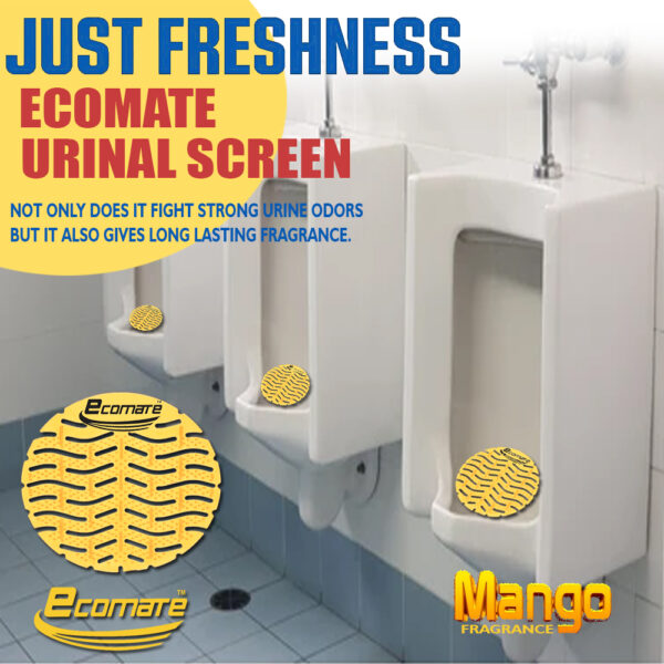 ECOMATE PREMIUM URINAL SCREEN MANGO (YELLOW) PACK OF 2