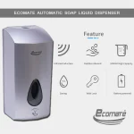 Ecomate EP-5018 (cd) Automatic Plastic Liquid Soap Dispenser Grey 1000ml - Image 5