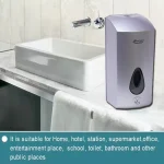 Ecomate EP-5018 (cd) Automatic Plastic Liquid Soap Dispenser Grey 1000ml - Image 2