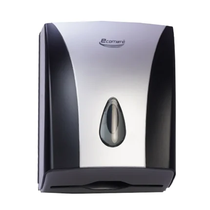Ecomate EP-8228 (d) N Fold Tissue Dispenser Plastic Black & Grey