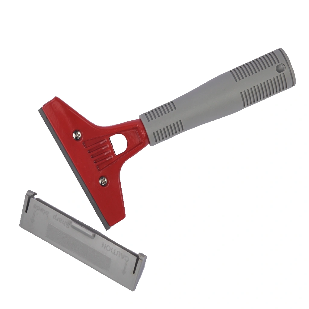 ecomate-plastic-scrapper-heavy-big-red-grey-front.webp Ecomate Plastic Scrapper Heavy Big Red & Grey - Image 1