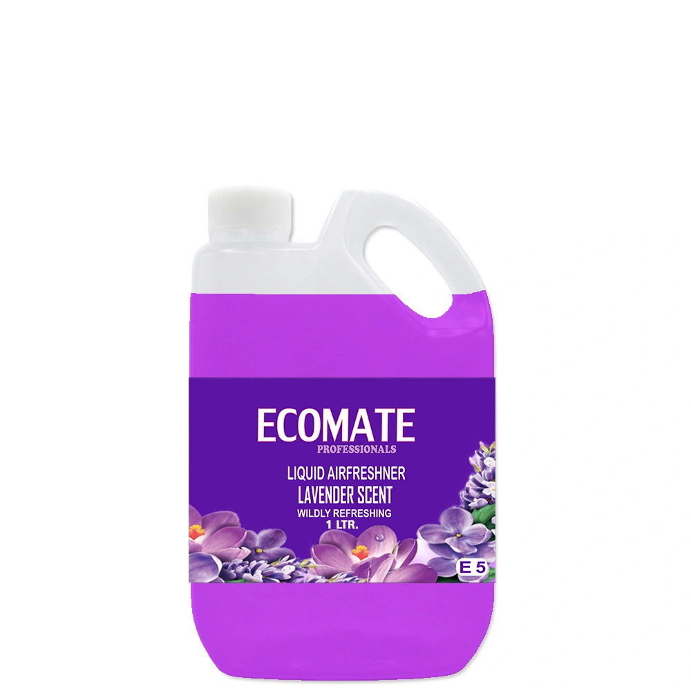 ecomate-professional-e-5-air-freshner-lavender-scent-1-litre-front.webp Ecomate Professional E 5 Air Freshner Lavender Scent 1 Litre - Image 1
