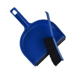 Ecomate Dustpan with brush Heavy Material Soft Brislte Brush Blue