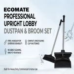Ecomate Lobby Dustpan Heavy Black Set - Image 3