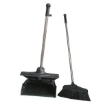 Ecomate Lobby Dustpan Heavy Black Set