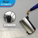 Ecomate Steel Pedal Dustbin 11Ltr - Image 3
