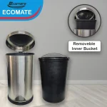 Ecomate Steel Pedal Dustbin 5Ltr - Image 5