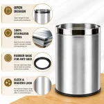 Ecomate Steel Dustbin Plain 10 Inch x 14 Inch - Image 3