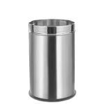 Ecomate Steel Dustbin Plain 10 Inch x 14 Inch
