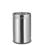 Ecomate Steel Dustbin Plain 7 Inch x 10 Inch