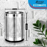 Ecomate Steel Jali Dustbin 10 Inch x 14 Inch - Image 2