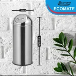 Ecomate Steel Push Bin 10 Inch x 14 Inch - Image 2