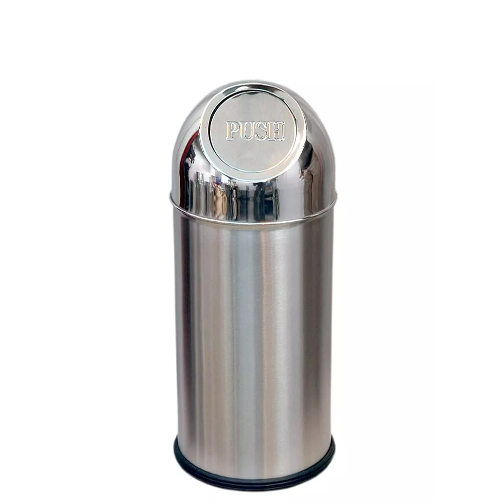 ecomate-steel-push-bin-10-x-24-inch-front.webp Ecomate Steel Push Bin 10 Inch x 24 Inch - Image 1