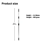 Ecomate Heavy-Duty Aluminium Telescopic Pole Extension Handle 3.3 Meter - Image 2