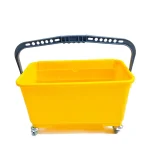 Ecomate Glass Cleaning Wringer Trolley Bucket Yellow - Image 2