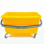 Ecomate Glass Cleaning Wringer Trolley Bucket Yellow