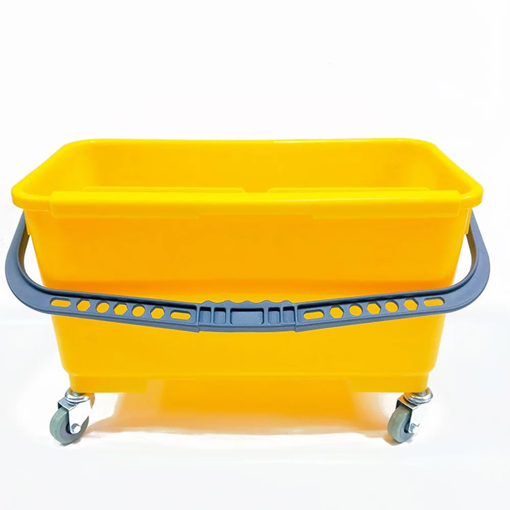 ecomate-glass-cleaning-wringer-trolley-bucket-front-side.webp Ecomate Glass Cleaning Wringer Trolley Bucket Yellow - Image 1